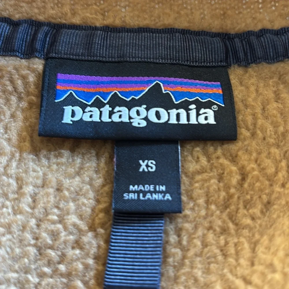 Patagonia Women's Nest Brown Marsupial Retro Pile Fleece Pullover XS - Picture 8 of 9